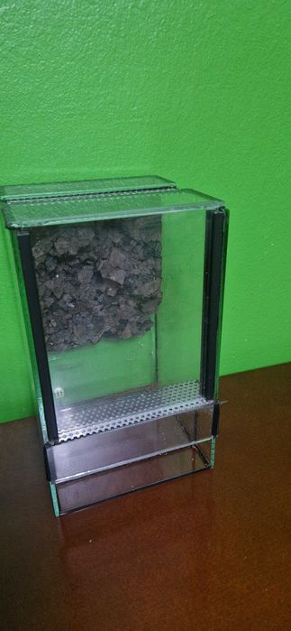 Terrarium 15x15x25 ze ścianką