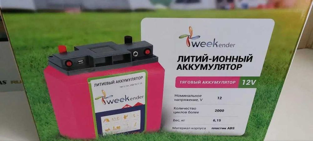 Літій-іонний акумулятор Weekender 12V100AH+заряд пристрій та чохол