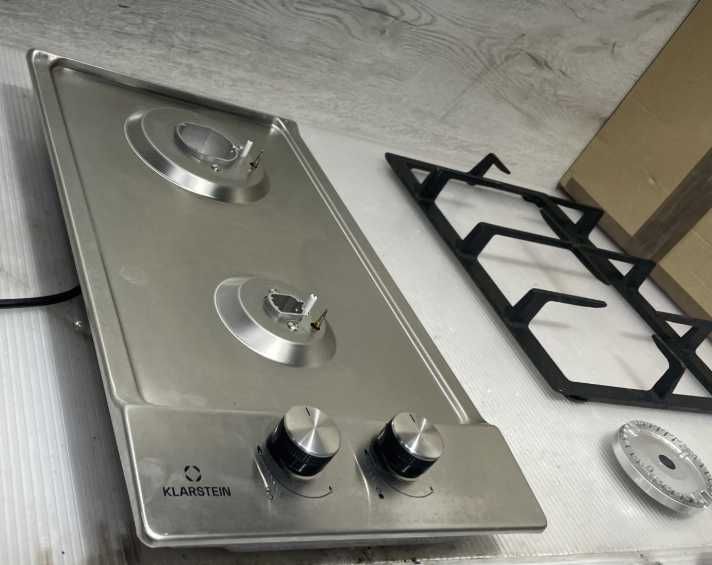 Газовая плита на две конфорки Klarstein Ignito Domino Нержавейка