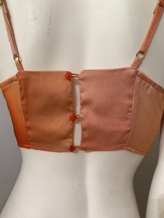 Brzoskwiniowy top ombre