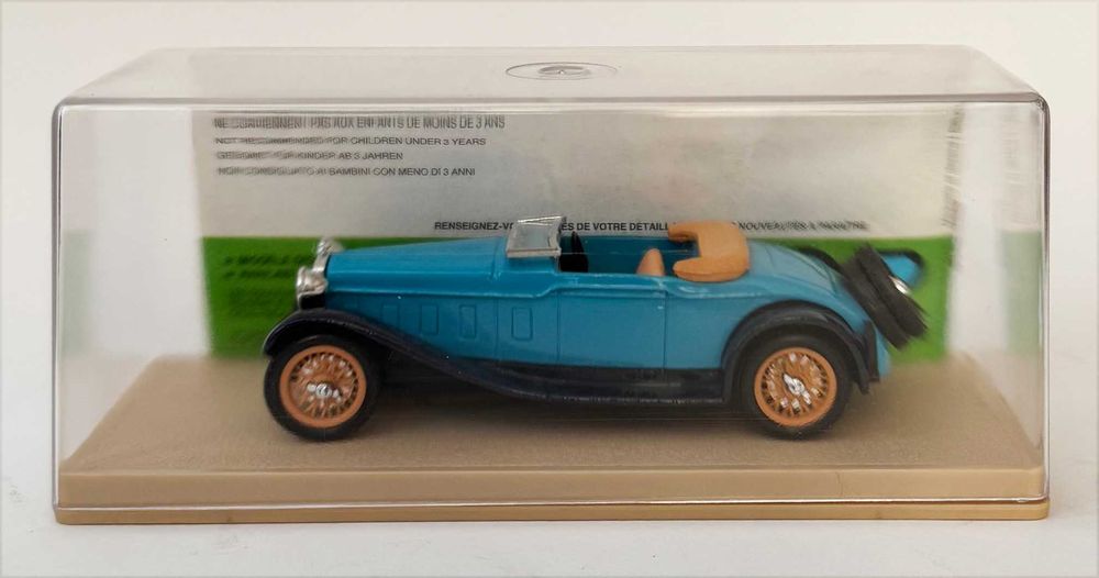 Eligor_DELAGE D8S Cabriolet 1932. Ref. 1003 Escala 1/43. Completo, como novo.