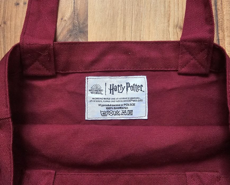 Torba bawełniana Harry Potter 
Długość 40 cm 
Szerokość 37 cm
Długość