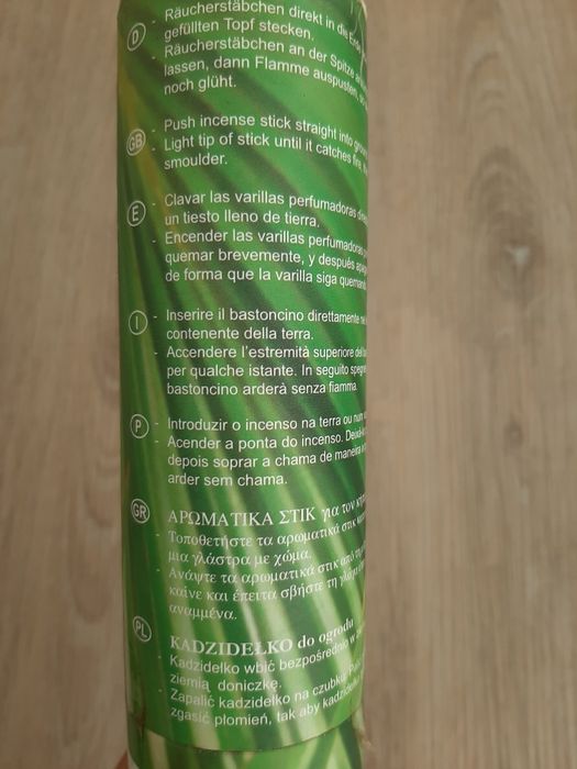 Insensos para outdoor (vasos ou jardim)