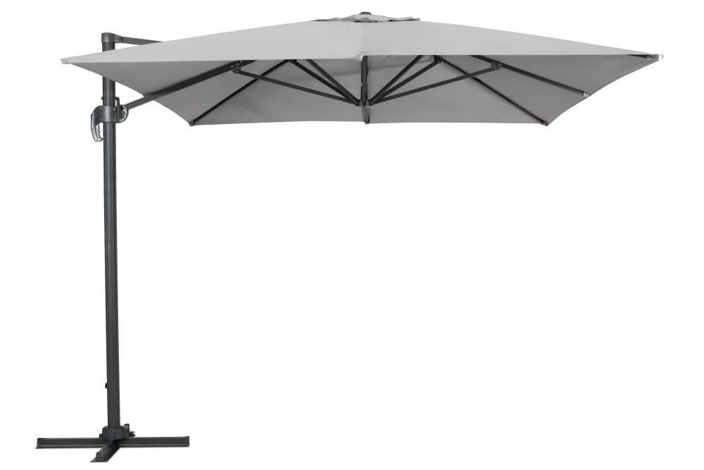 Parasol ogrodowy szary Siena 3x4m