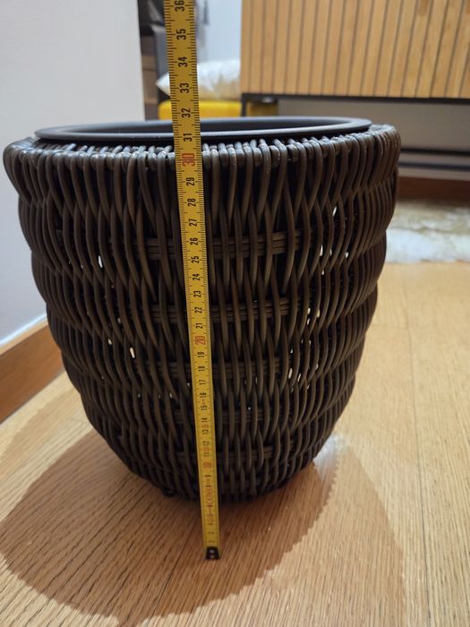 Vaso rattan médio 30 x 20