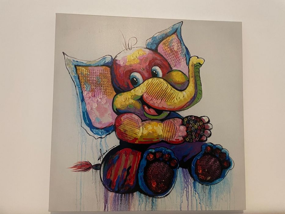 Quadro de parede com impressão infantil