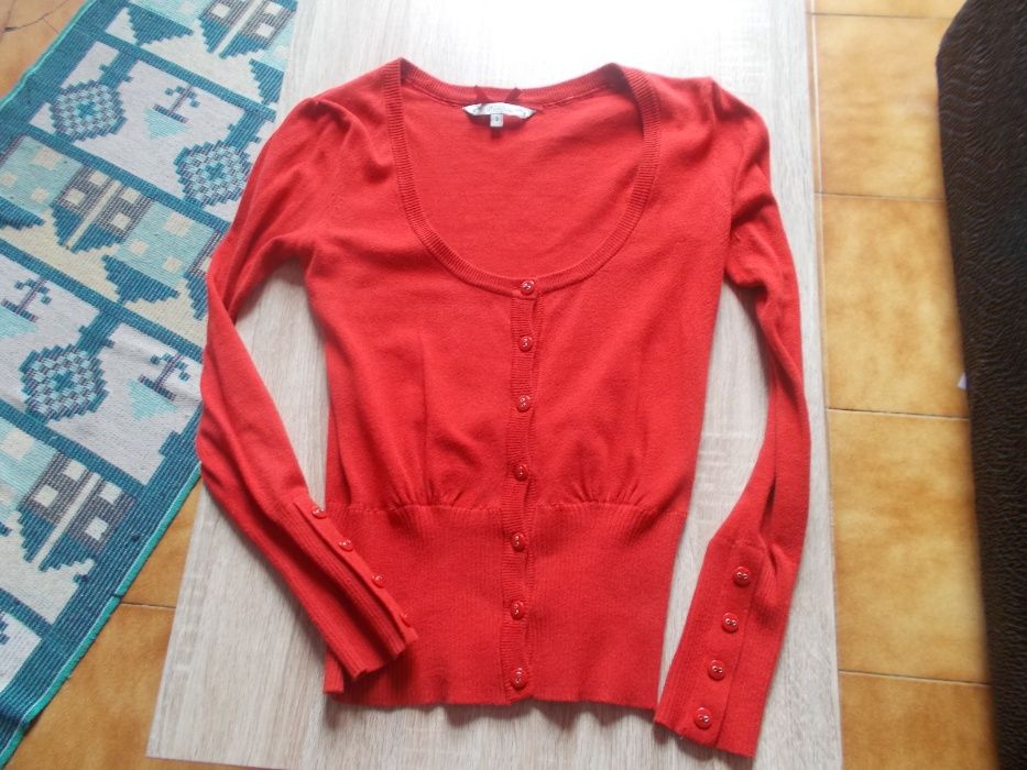 Casaco de malha vermelho tamanho s