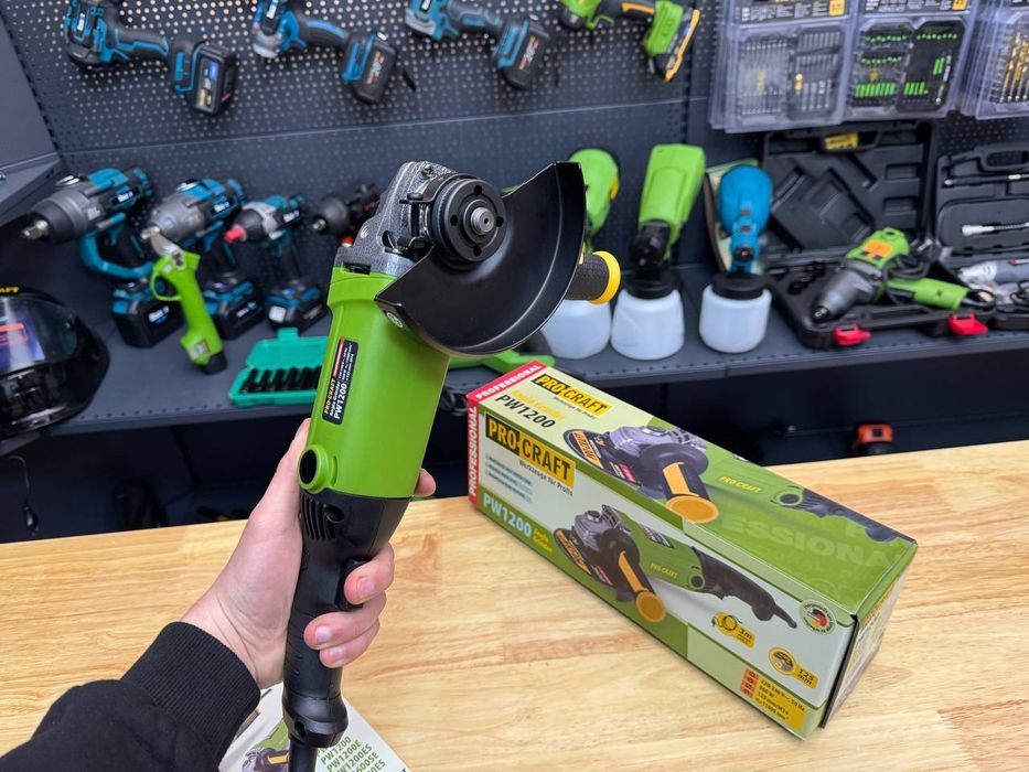 Болгарка 125диск ProCraft PW1200 Медная Обмотка Гарантия 36мес