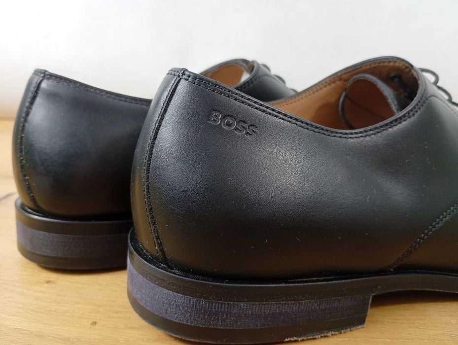 Hugo BOSS Półbuty Lisbon Derby, Made in Italy, skóra naturalna, rozmiar 41
