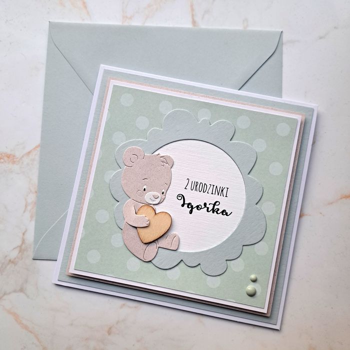 Personalizowana kartka na roczek, urodzinki, z okazji narodzin