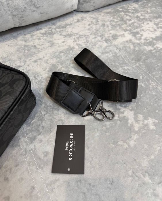 Сумка через плече Coach, чоловіча, чорна