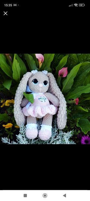 Królik na szydełku