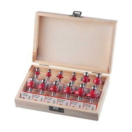 Набір фрез кальовочних, 12 шт. INTERTOOL HT-0077