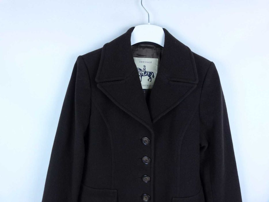 Paul Costelloe wełniany długi płaszcz z wool 12 / 40