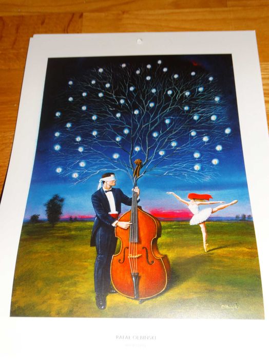 KALENDARZ 2020 Rafał Olbiński Malarstwo super zdjęcia oryginalne Nowy