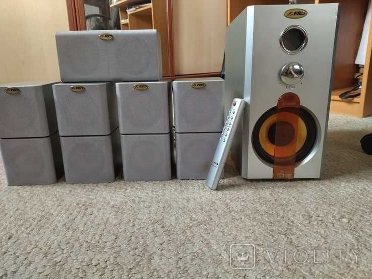 Fenda YF-2B акустика, акустична система, сабвуфер + 5 колонок + пульт