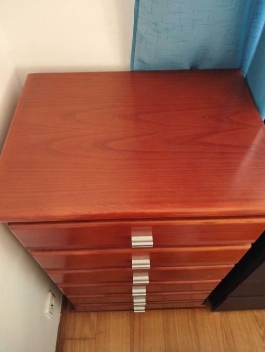 Móvel madeira com 6 gavetas