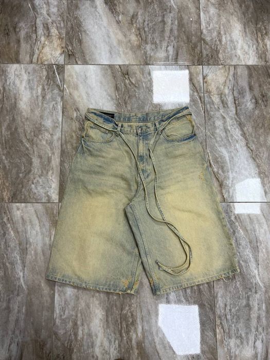 Мега широкі шорти джинсові BAGGY jeans shorts Zara rap fade широкие шорты бегги реп Jaded London
