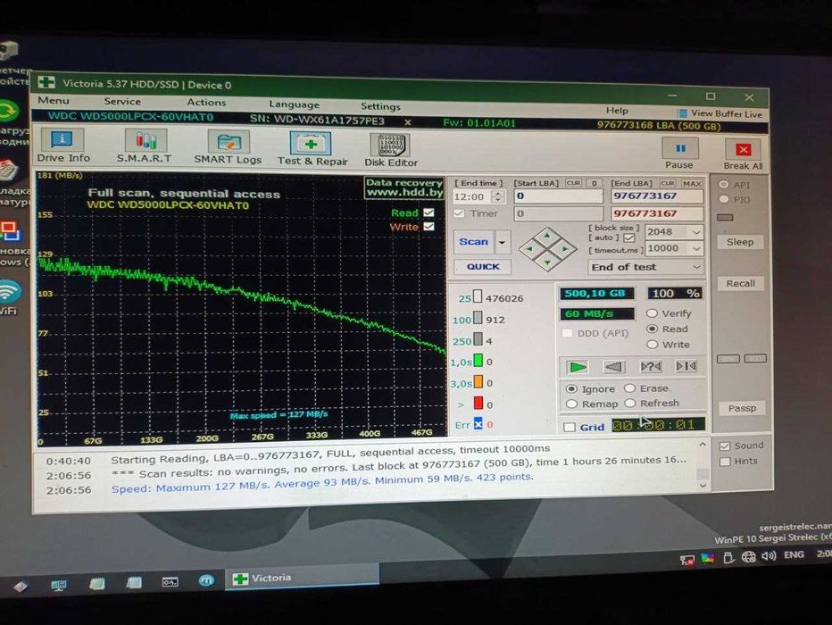Зовнішній накопичувач, вінчестер . HDD 2.5" на USB 3.0, 500Гб.