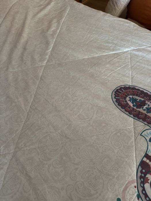 Edredon floral com dois lados