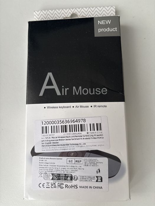 Air mouse - bezprzewodowy pilot, myszka, klawiatura