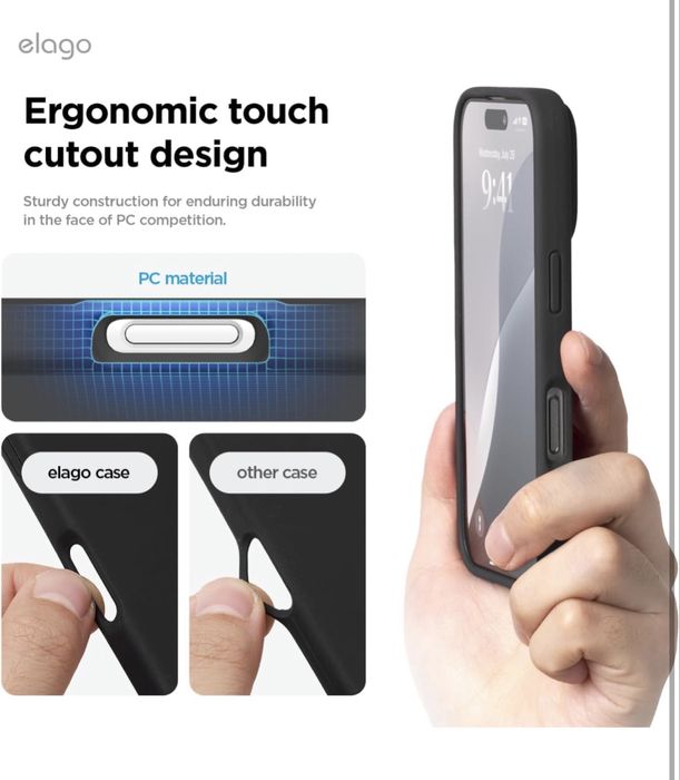 Capa Iphone 16 preta elago