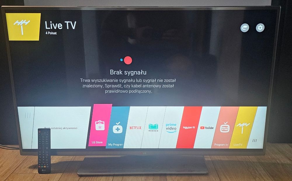 TV LG 43 cale netflix youtube