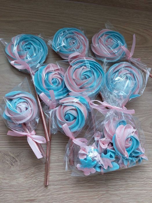 Lizaki bezowe , beziki  , podziękowania ślub,  urodziny