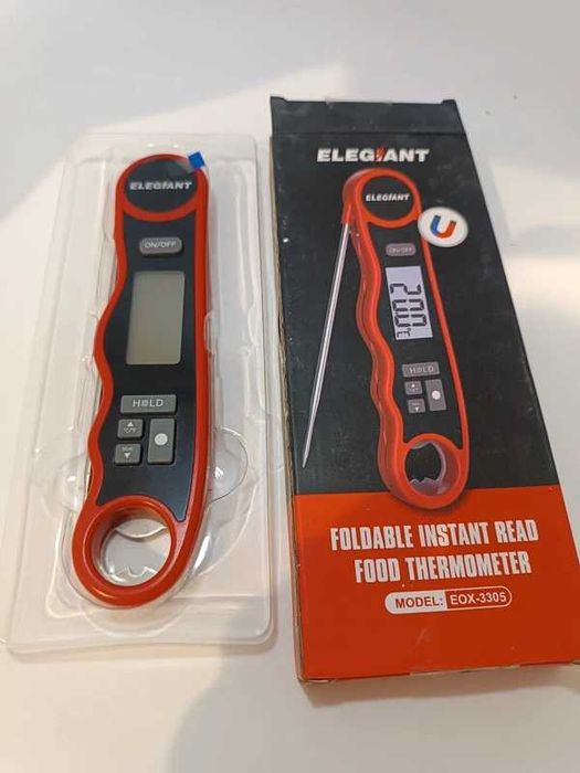 Termometr kuchenny ELEGIANT EOX-3305 z sondą LCD, nowy