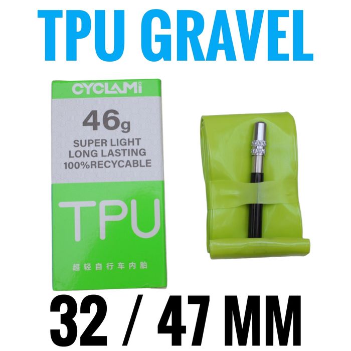 CYCLAMI dętka TPU Gravel 28 cali od 32 do 47 mm lekka
