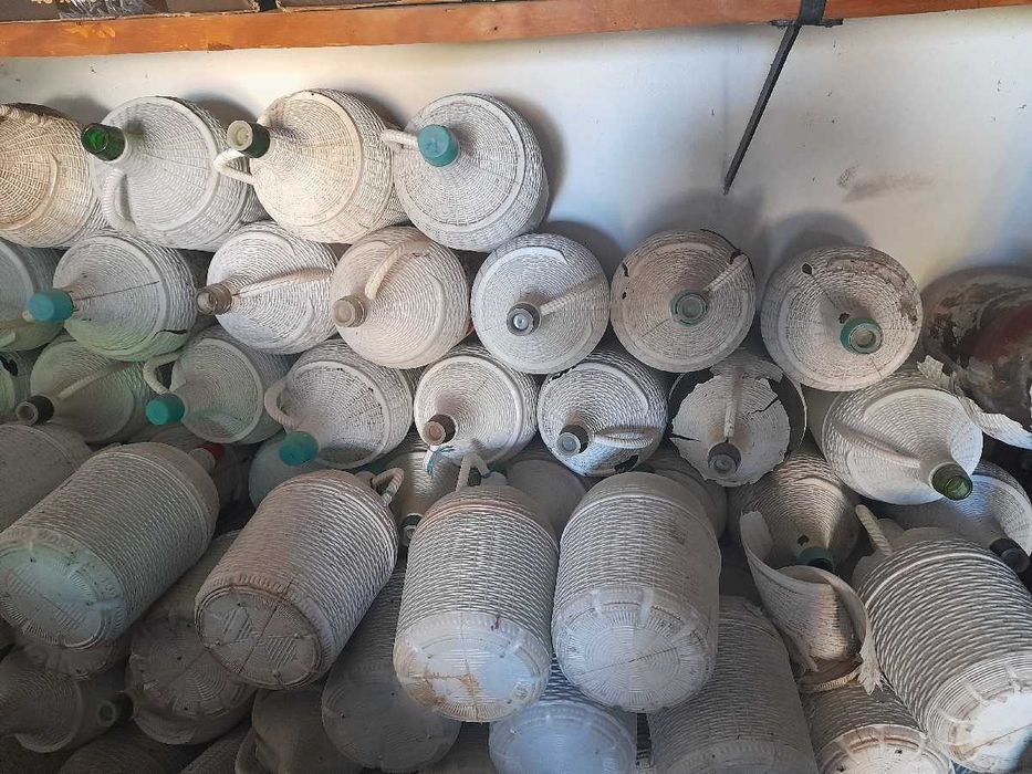 Garrafões de 5 Lt vidro