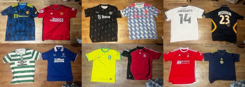 Футбольна Футболка Football Manchester United Brazil Germany Nottingham Celtic Rangers LA Galaxy Beckham  L XL M