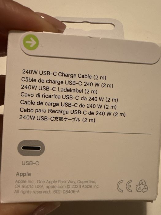 Cabo de carregamento USB - C 240 W (2M)