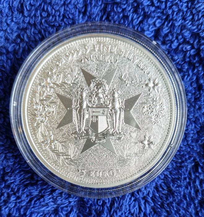 Срібна монета. Золотий орел.  1 унція.  2023 рік. Мальта.
