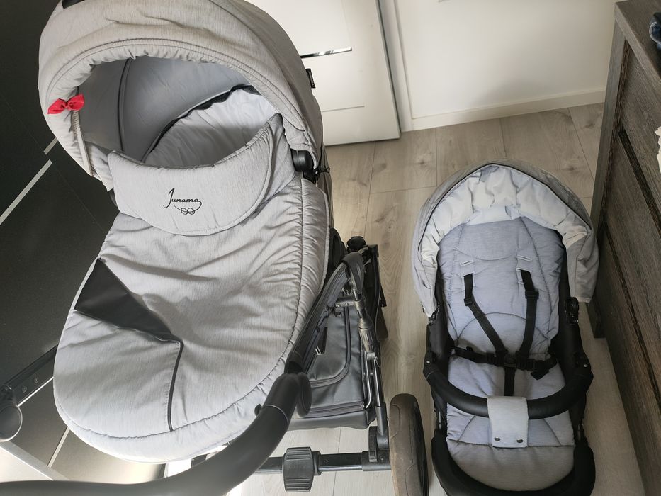 Wózek głęboko spacerowy 2w1 Junama Diamond