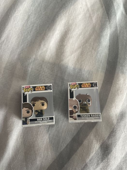 Lote 8 Miniaturas Funko Bitty Pop! Star Wars + Expositores (Com Figuras Mistério)