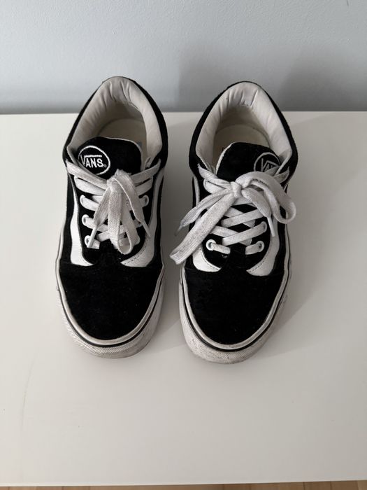 Buty Vans 38 platforma czarno białe
