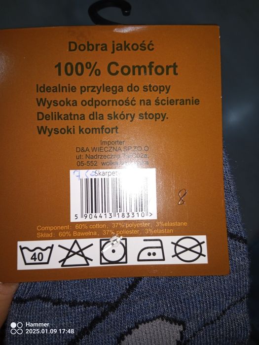 Skarpety wilki 43-46
