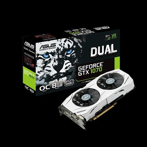 ASUS Dual GeForce GTX 1070 OC Graphics Card, 8 GB64564064083971123