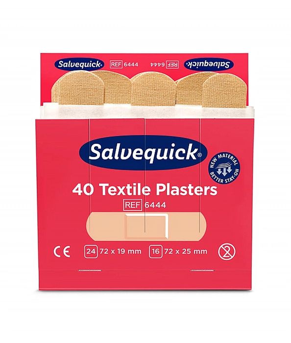 Plastry tekstylne Cederroth Salvequick, 40 szt.