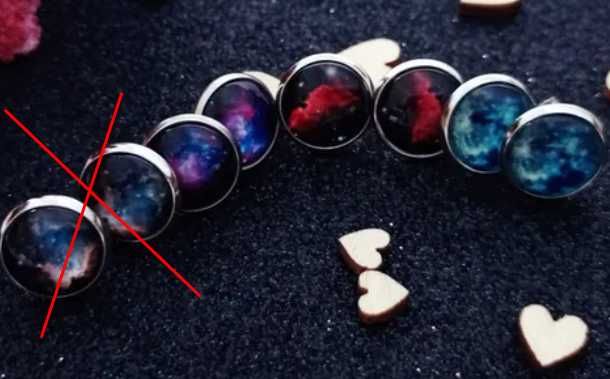 Серьги космос Небула, сережки планета, новые, на подарок, цена за пару