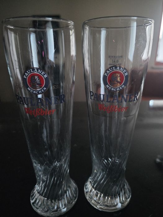 2 sztuki kufel pokal paulaner weissbier 0.4