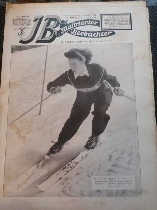 Duas interessantes revistas ilustradas NAZIS - JB. 1937 e 1941