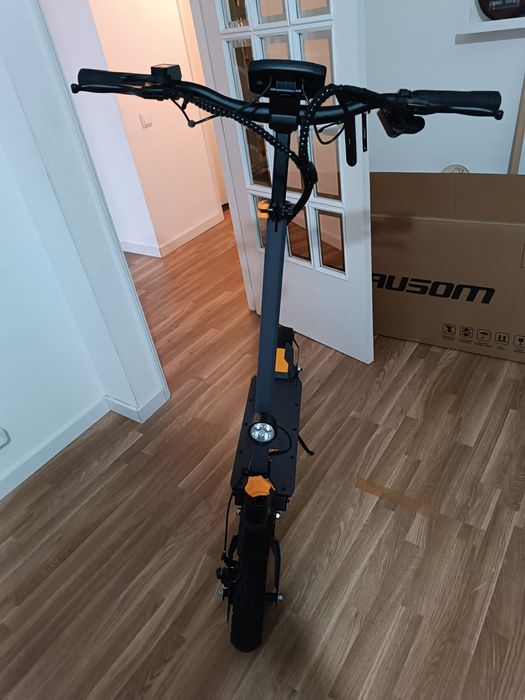 Trotinete Elétrica AUSOM L1 (800 W - Autonomia: 70 Km - Cinzento e Amarelo)