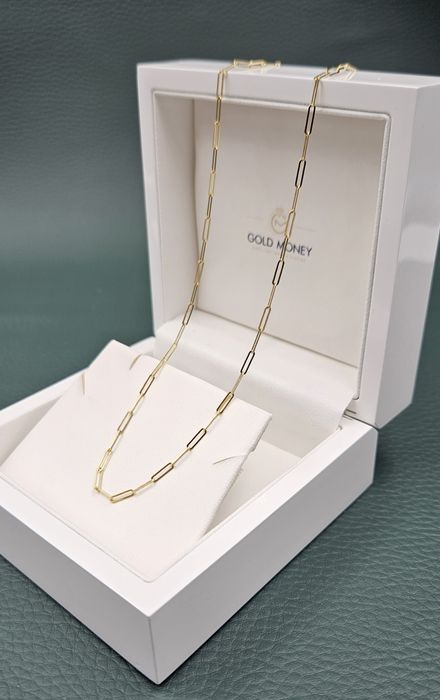Złoty łańcuszek paperclip 585 GOLD MONEY