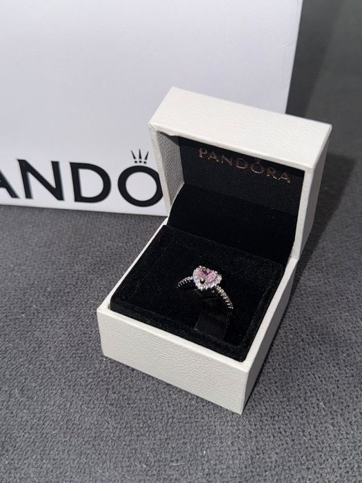 Anel rosa Pandora novo