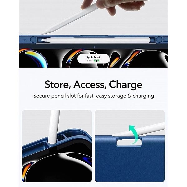Etui ESR Flip Hybrid na iPad Pro 11” 5 / 6 / 2024, 2025 - granatowe