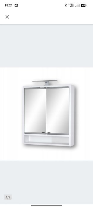 Szafka łazienkowa z lustrem i oświetleniem LED