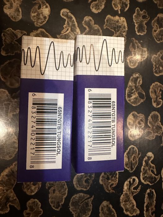 Valvulas Tung-Sol 6SN7 GTB  - Novas - Par (2un) Emparelhado