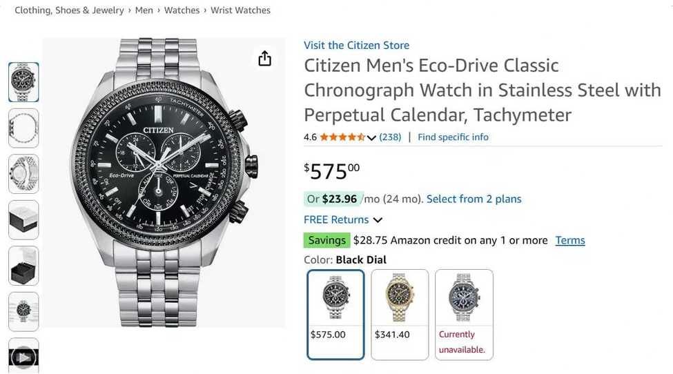 Citizen ECO-Drive BL5566-50E годинник часы